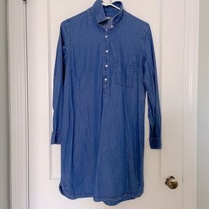 Collared Jean Shirt Dress, size S